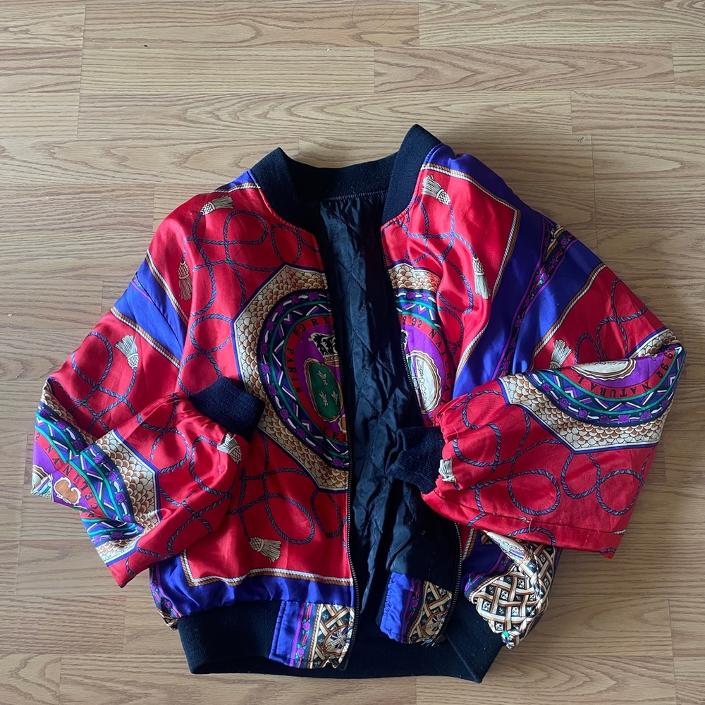 Vintage Celine 1992 Paris Natural Bomber Jacket
